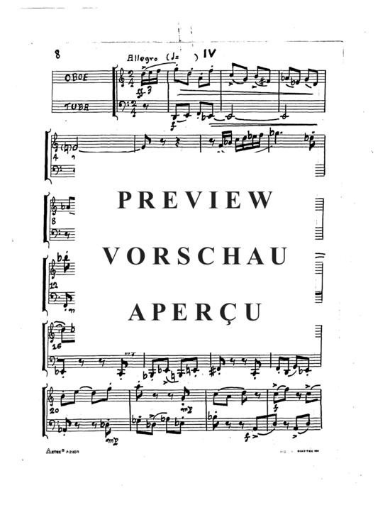 Produktgalerie: Seite 19 von 20 Sy-Anita for Tuba and Oboe , , (Duett)