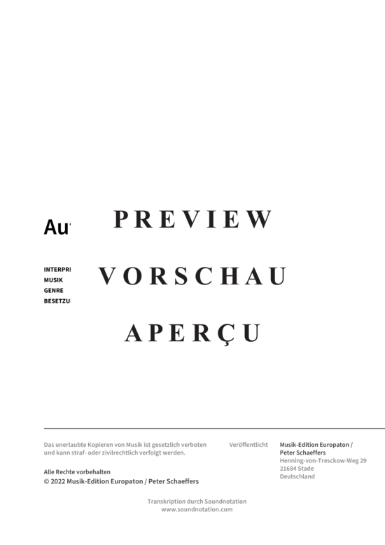 Product gallery: Page 3 of 4 Auf Wiederseh´n (Soloinstrument in Es + Akkorde) , Carol, René, Lead Sheet