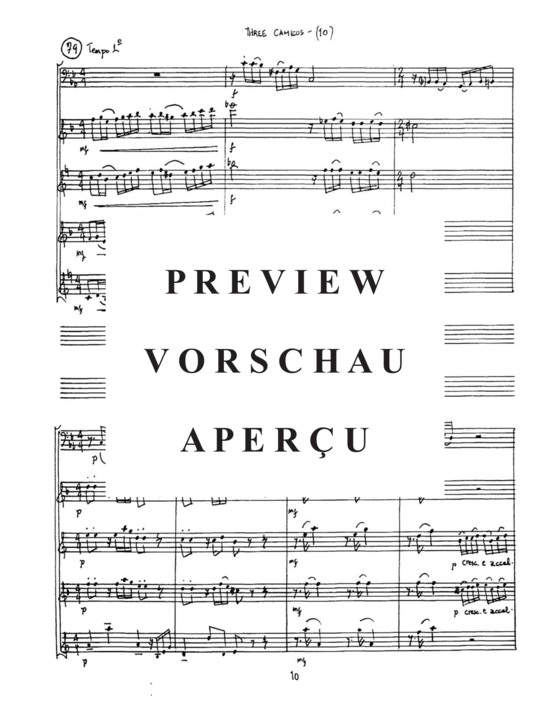 Produktgalerie: Seite 14 von 21 Three Cameos , , (Saxophon Quartett + Tuba Solo)