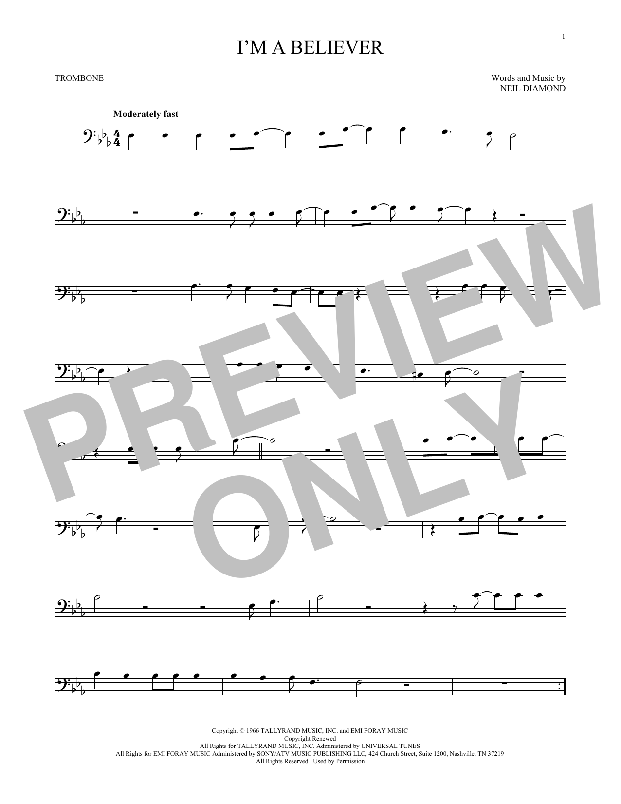 Product gallery: Page 1 of 1 I'm A Believer, Neil Diamond
