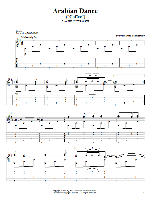 Produktbild zu: Arabian Dance (Coffee) (from The Nutcracker)