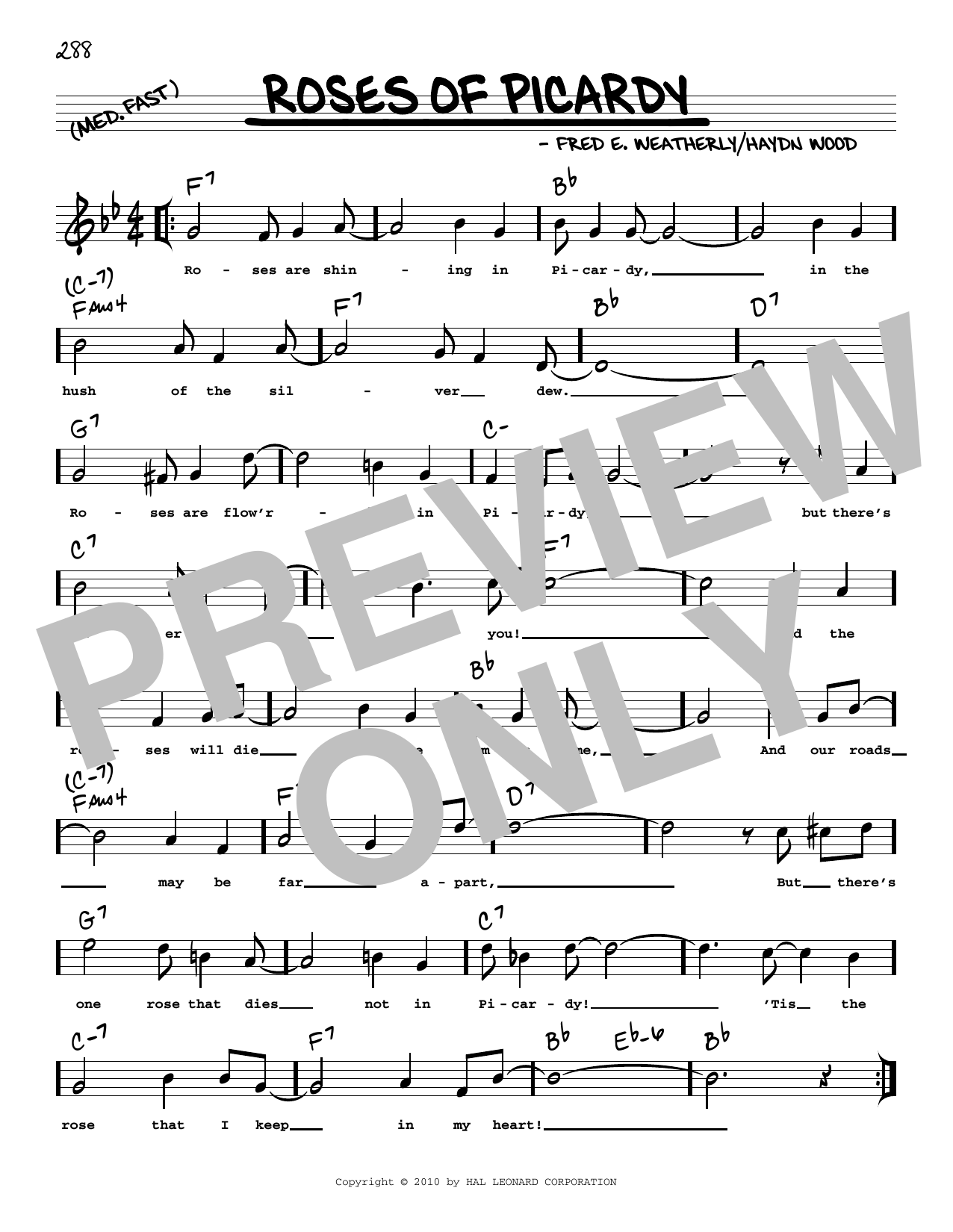 Product picture to: Roses Of Picardy (arr. Robert Rawlins)