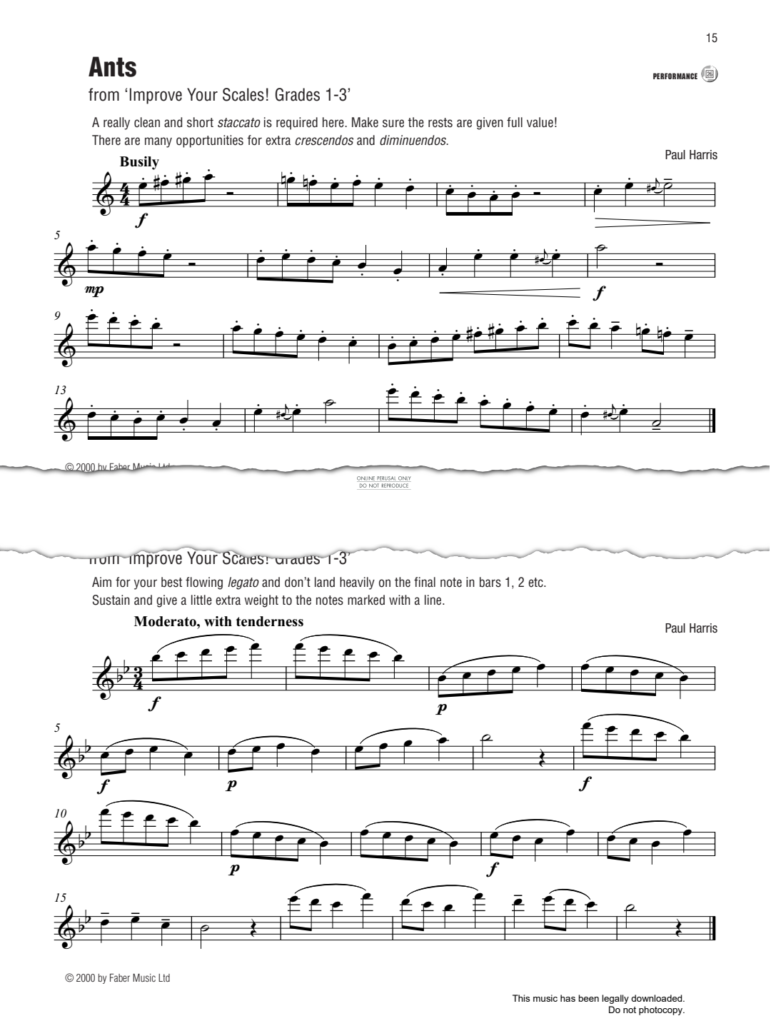 Product gallery: Page 1 of 1 Ants (from 'Improve Your Scales! Grades 1-3'), Paul Harris