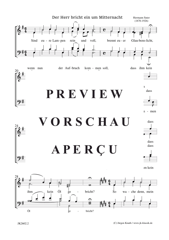 Product gallery: Page 3 of 4 Der Herr bricht ein um Mitternacht , , (mixed choir)