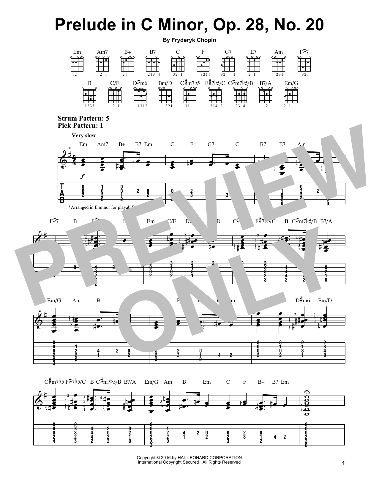 Product gallery: Page 1 of 1 Prelude In C Minor, Op. 28, No. 20, Fryderyk Chopin