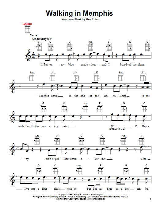 Product gallery: Page 1 of 1 Walking In Memphis, Marc Cohn