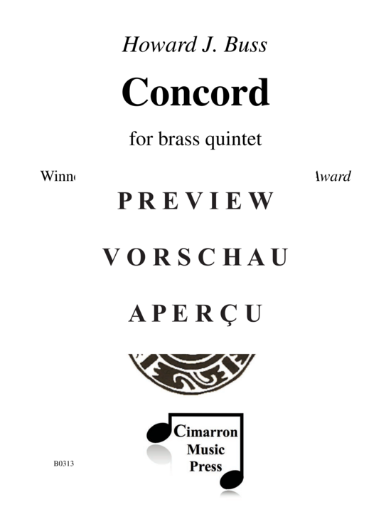 Produktgalerie: Seite 2 von 21 Concord , , (Blechbläser Quintett)