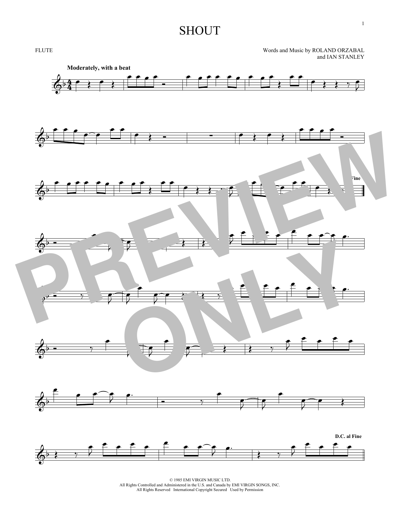 Product gallery: Page 1 of 1 Shout, Tears For Fears