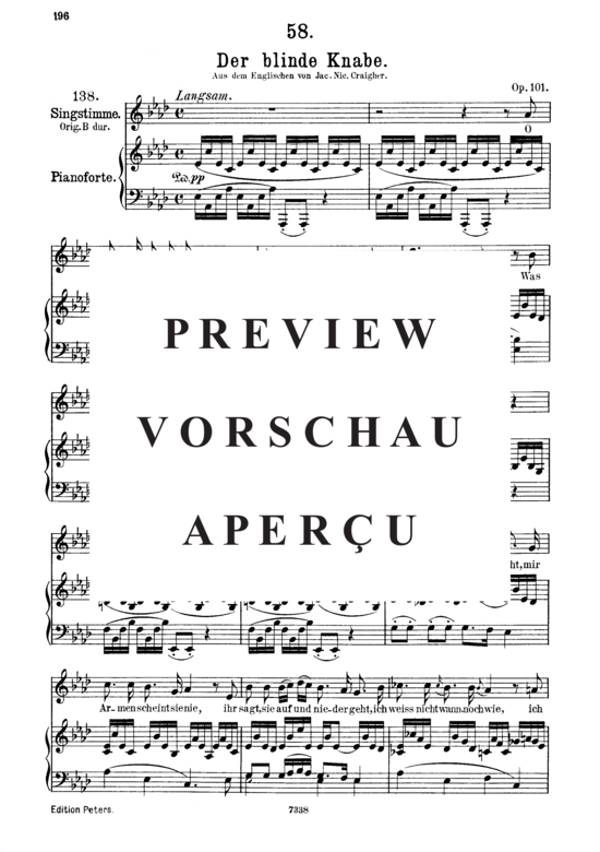 Product gallery: Page 2 of 4 Der blinde Knabe D.833, , Medium Voice and Piano