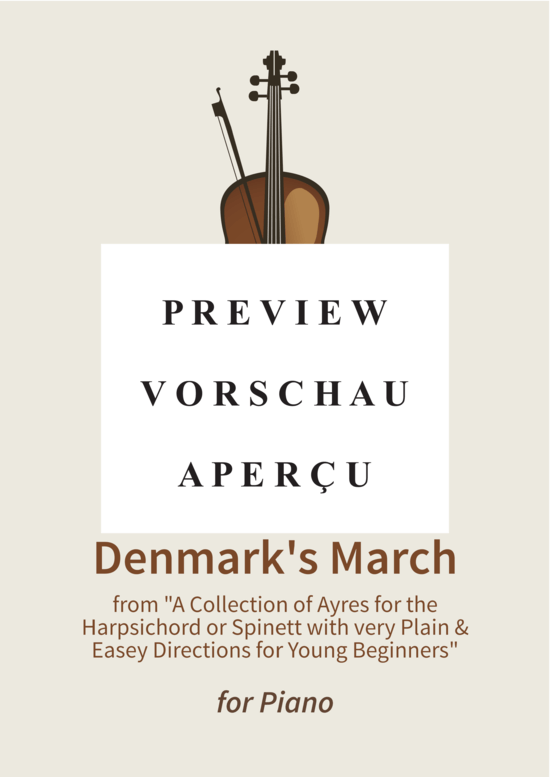Produktgalerie: Seite 2 von 6 The Prince of Denmark´s March , , Klavier Solo