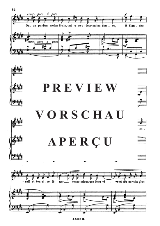 Product gallery: Page 3 of 6 Les roses d'Hispahan Op.39 No.4, , High Voice and Piano