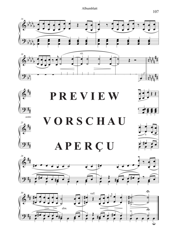 Produktgalerie: Seite 3 von 3 Albumblatt , , Klavier Solo