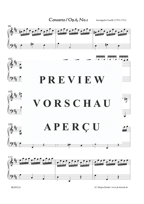 gallery: Concerto Op. 6. No. 1, , (Klavier/Cembalo Solo)