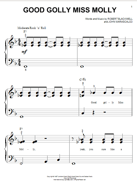 Produktgalerie: Seite 1 von 1 Good Golly Miss Molly, Little Richard, Klavier