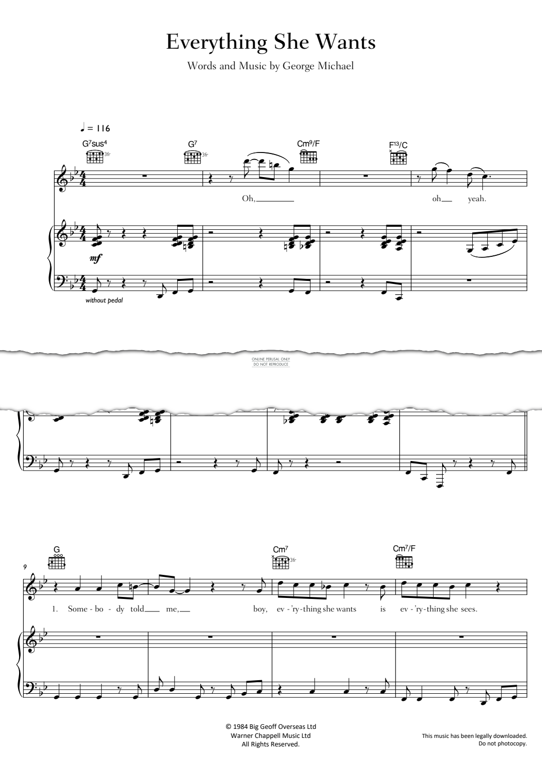 Product gallery: Page 1 of 1 Everything She Wants, George Michael