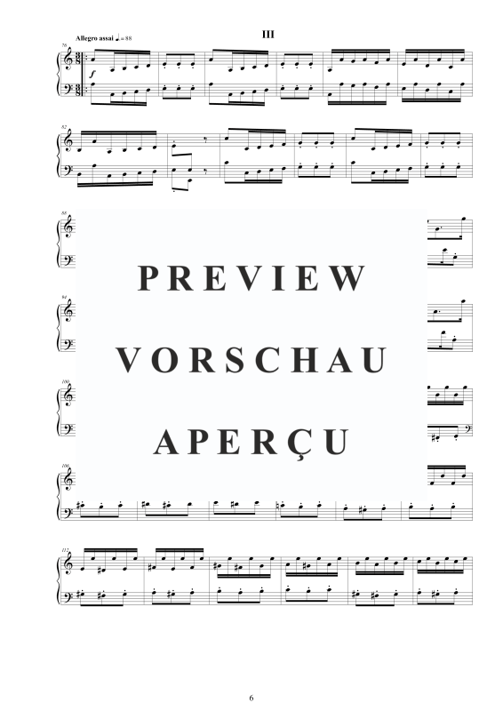 Produktgalerie: Seite 7 von 10 Cembalo Sonate Nr. 4 in A-Moll, Op.4, , Cembalo/Klavier Solo