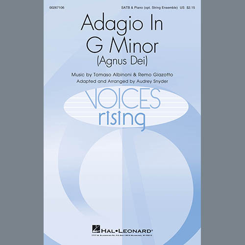 cover: Adagio In Sol Minore (Adagio In G Minor) (arr. Audrey Snyder), Tomaso Albinoni & Remo Giazotto