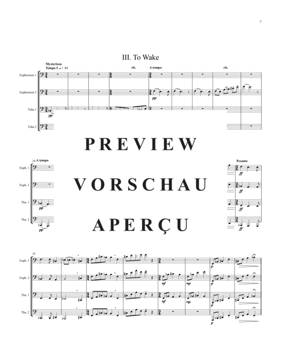 Product gallery: Page 6 of 21 In Darkness...Dreaming , , (Tuba Quartet: 2x Baritone, 2xTuba)