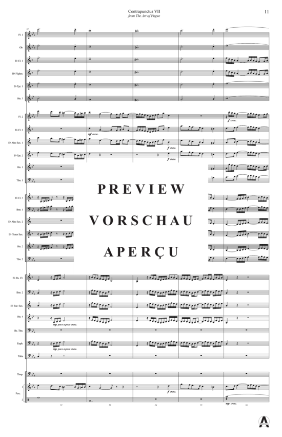 Produktgalerie: Seite 14 von 15 Contrapunctus 7 aus Kunst der Fuge , , (Concert Band)