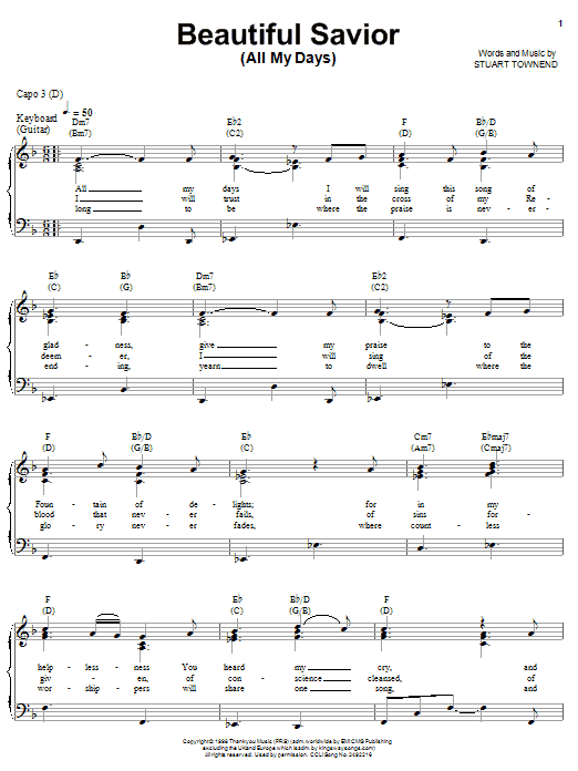 Produktbild zu: Beautiful Savior (All My Days)