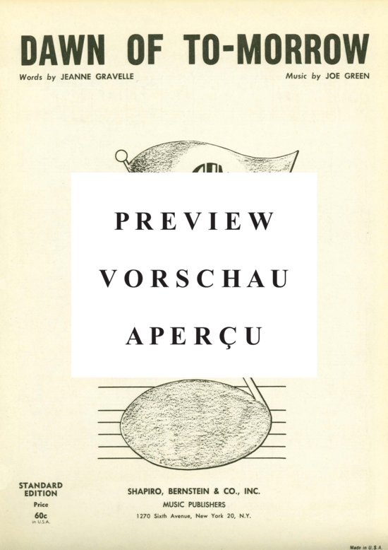 Produktgalerie: Seite 2 von 8 Dawn Of To-Morrow , Popular Standard, Klavier und Gesang