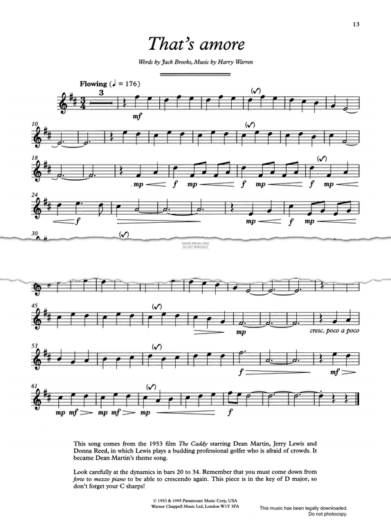 Product gallery: Page 1 of 1 That's Amore, Harry Warren