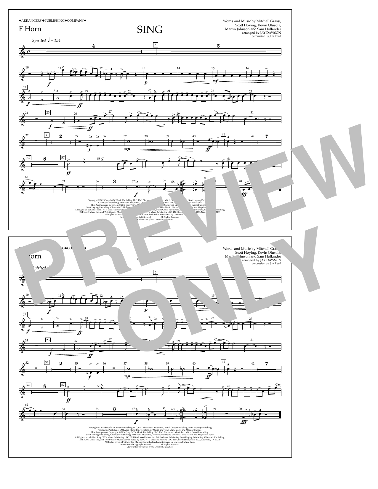 Product picture to: Sing - F Horn