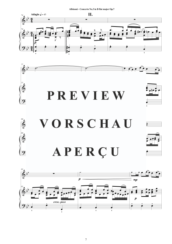 Product gallery: Page 8 of 11 Oboe Concerto No.3 in B-Dur Op.7, , Oboe and Piano/Harpsichord