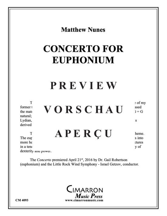 Product gallery: Page 2 of 21 Concerto for Euphonium , , (euphonium + piano)