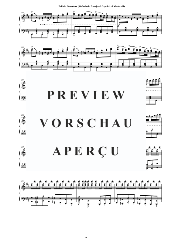 Produktgalerie: Seite 8 von 10 Ouverture (Sinfonia) (I Capuleti e i Montecchi), , Klavier Solo