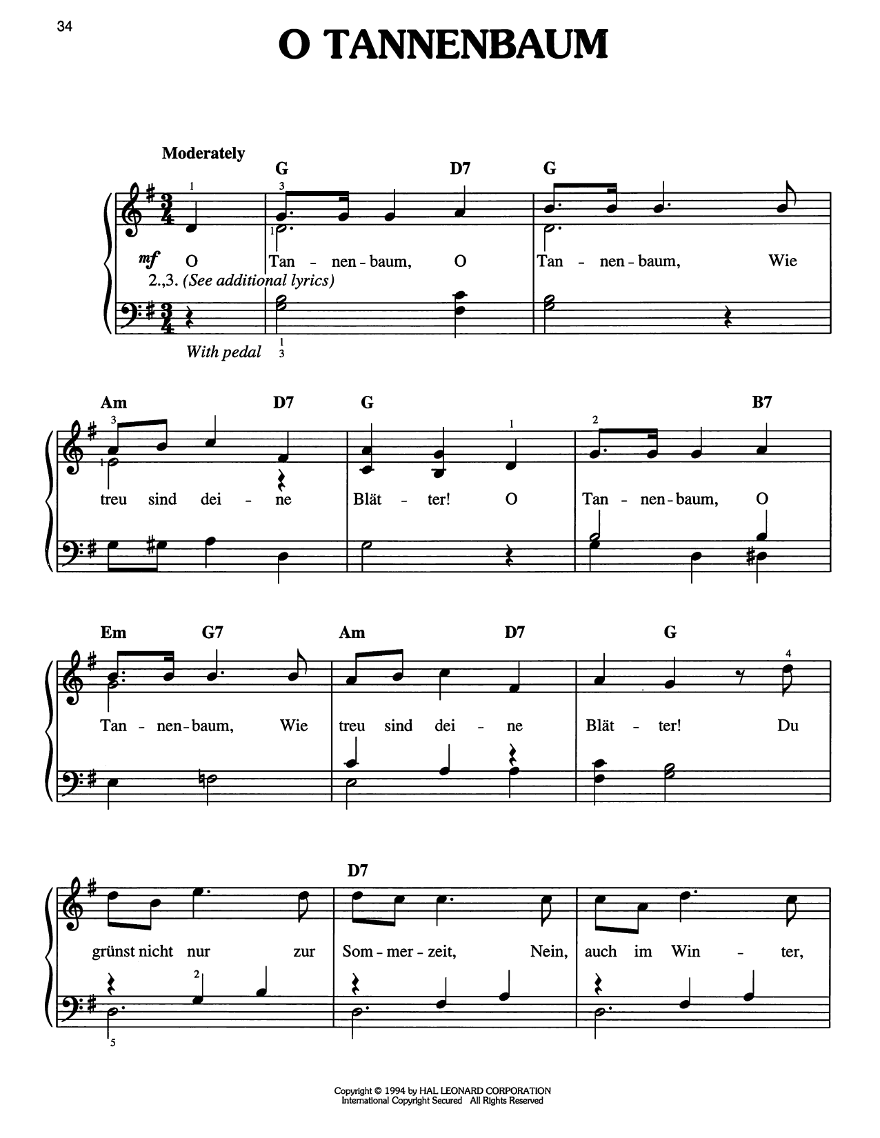 Produktgalerie: Seite 1 von 1 O Tannenbaum, Traditional German Carol, Klavier