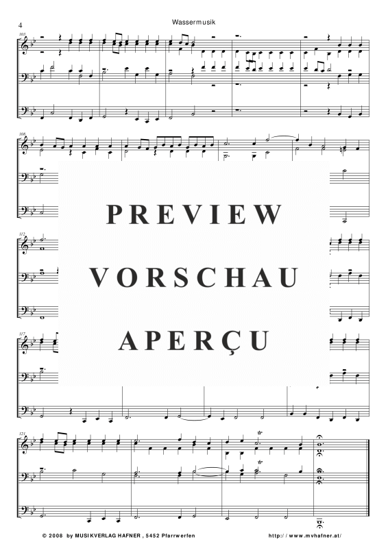 Product gallery: Page 9 of 11 Wassermusik, , (large wind orchestra)