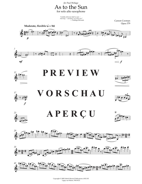 Product gallery: Page 3 of 4 As To The Sun , , Alto Saxophone in E-flat