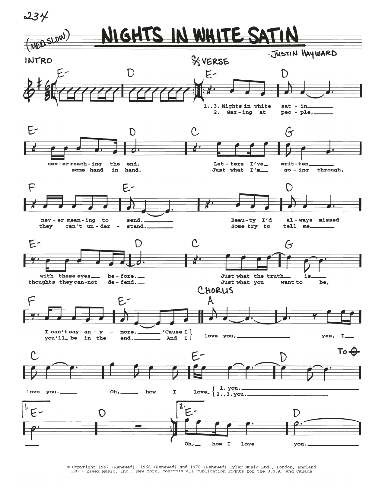 Produktbild zu: Nights In White Satin