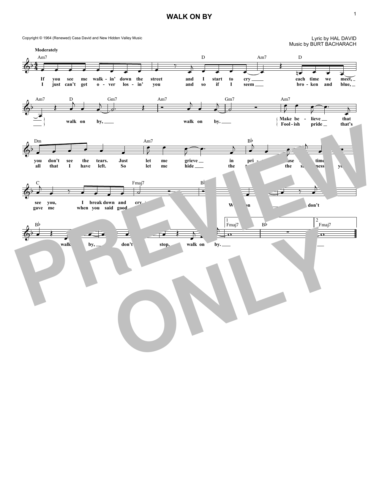 Produktbild zu: Walk On By
