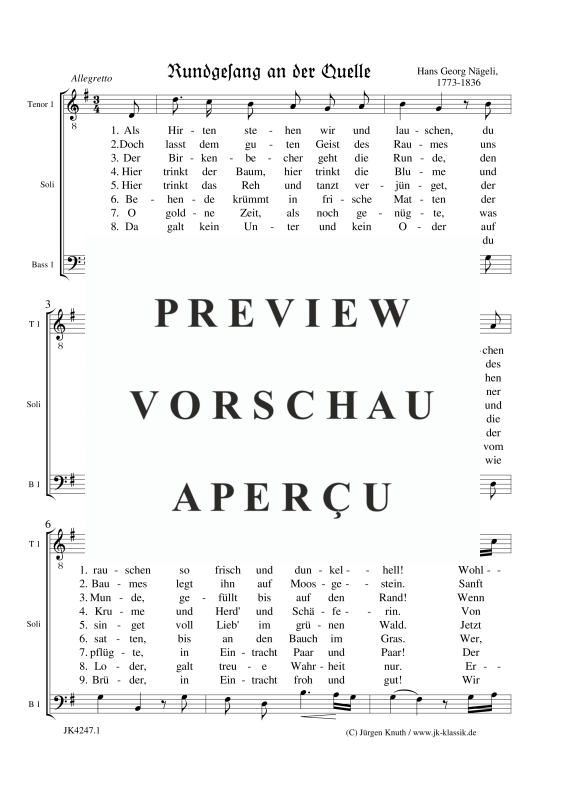 gallery: Rundgesang an der Quelle (Als Hirten stehen wir und lauschen), , Männerchor