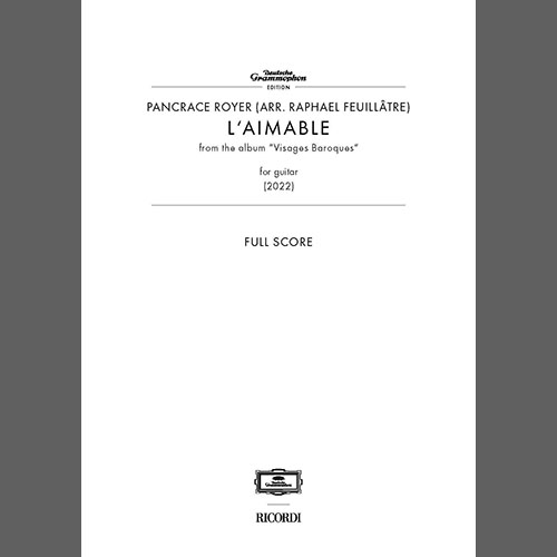 cover: L'aimable (arr. Raphael Feuillatre), Pancrace Royer, Gitarre