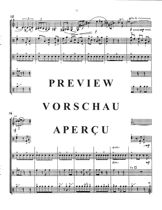 Product gallery: Page 15 of 21 Escapade , , (alto saxophone solo and 4 percussionists)