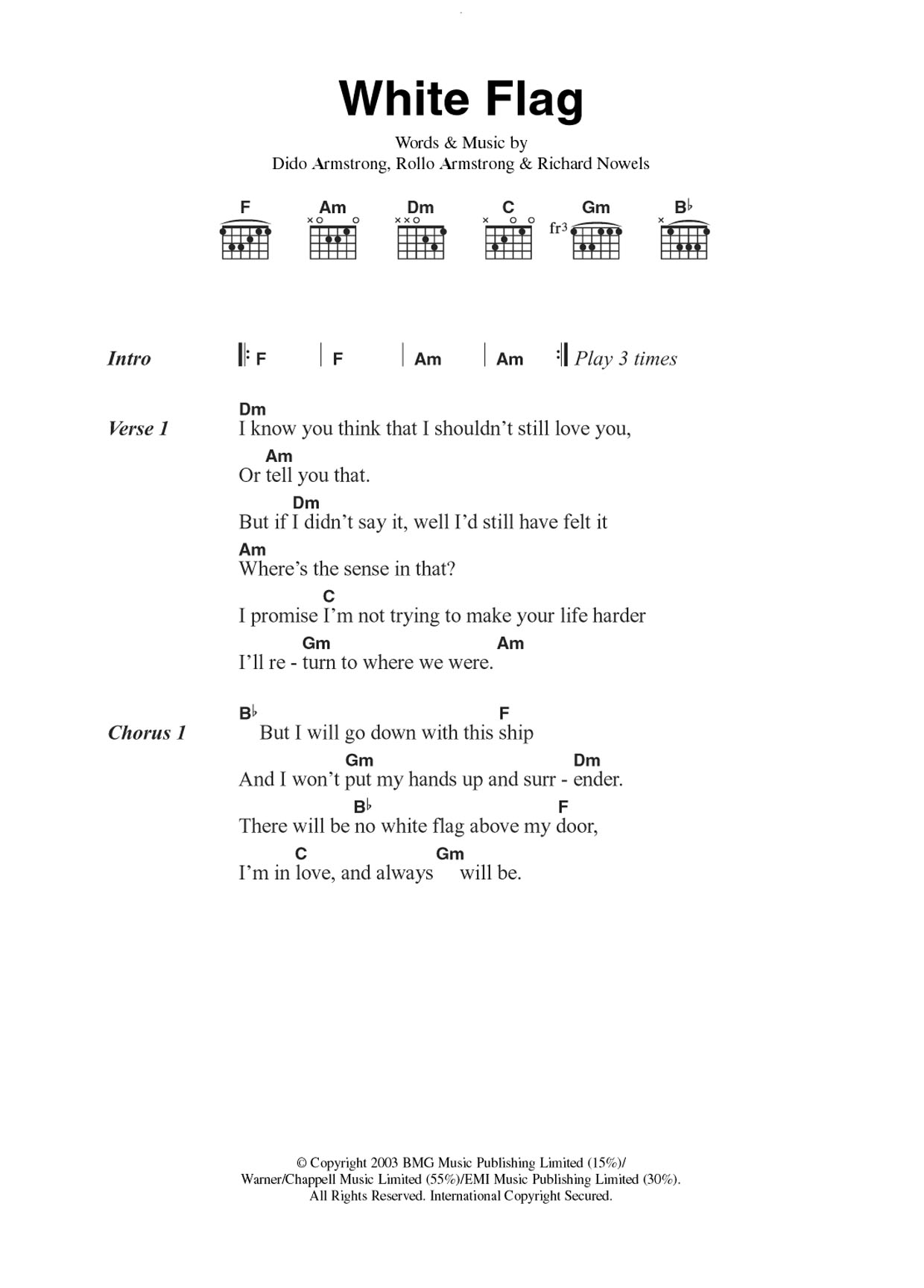 Produktbild zu:  White Flag - Dido