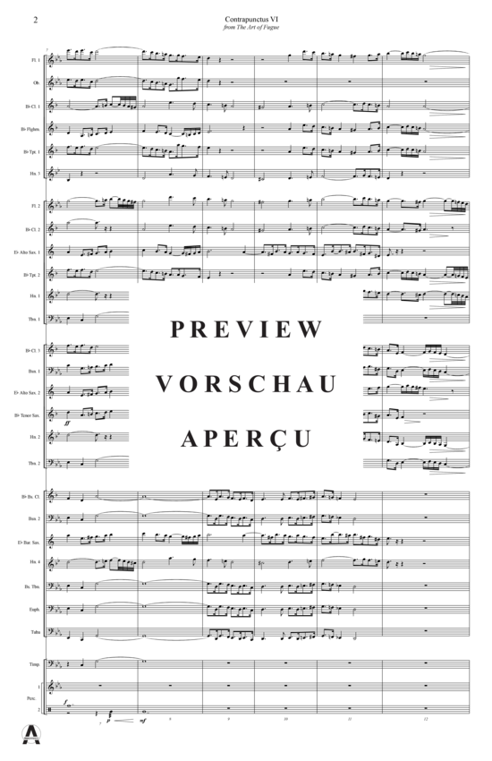 Produktgalerie: Seite 5 von 18 Contrapunctus 6 aus Kunst der Fuge , , (Concert Band)