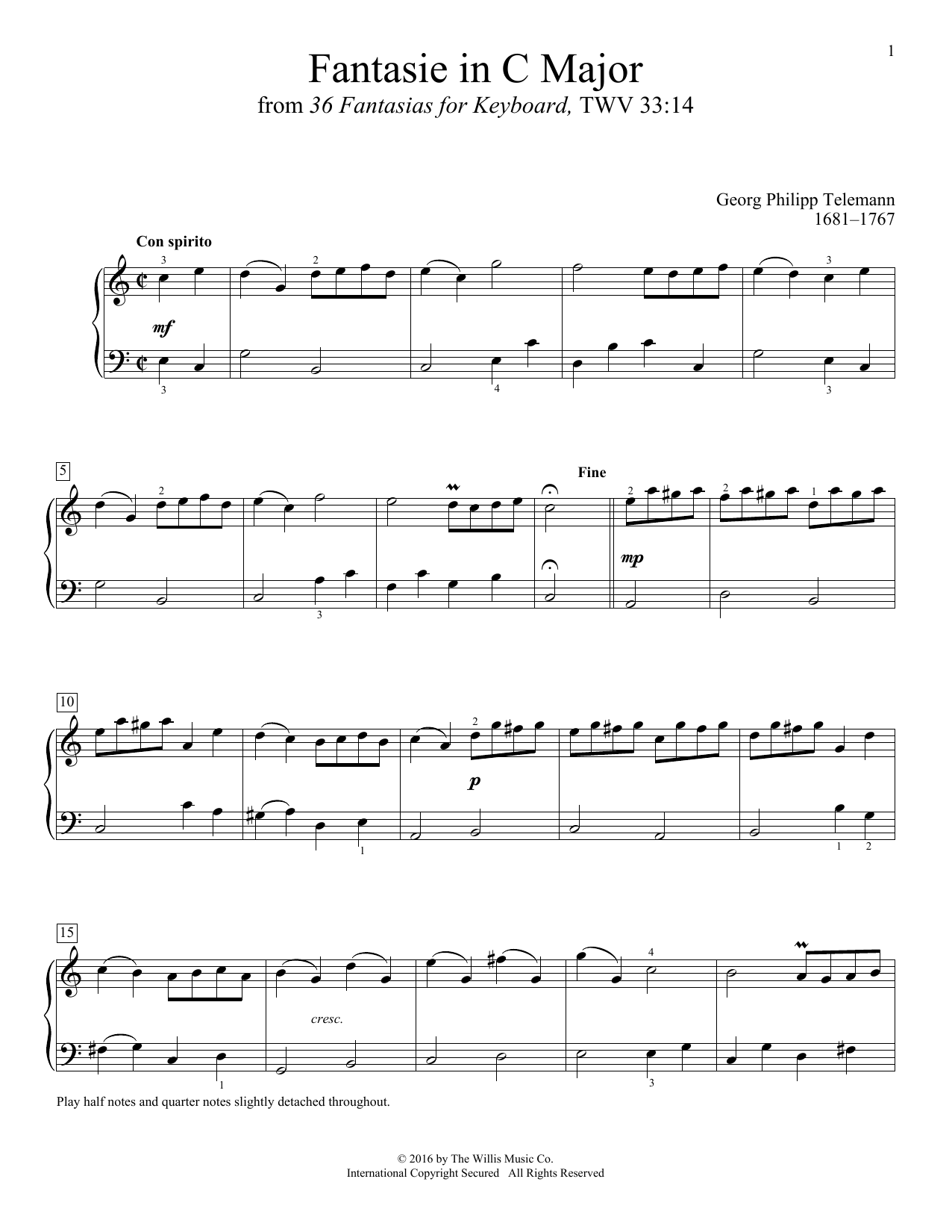Produktbild zu: Fantasie In C Major