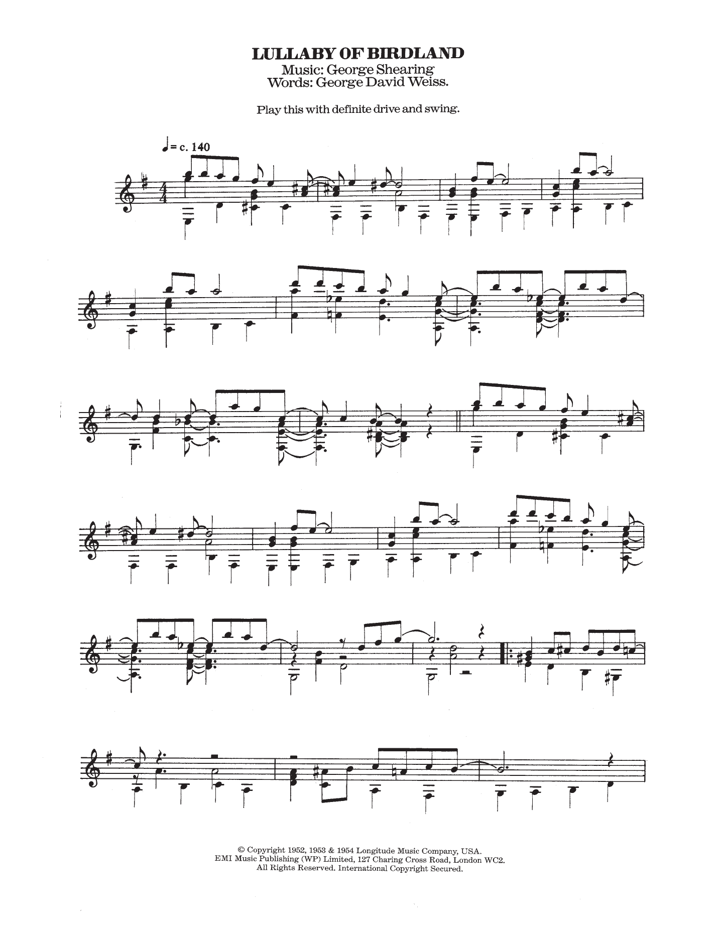 Product picture to: Lullaby Of Birdland