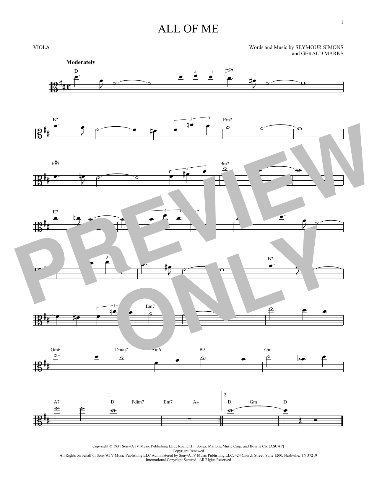 Product gallery: Page 1 of 1 All Of Me, Gerald Marks