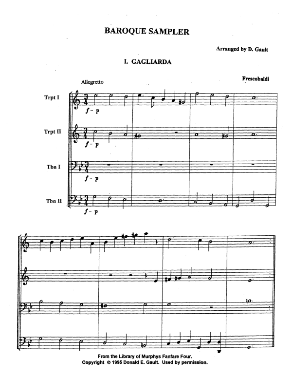 Produktgalerie: Seite 1 von 11 Barock Sammlung, , Blechbläser Quartett