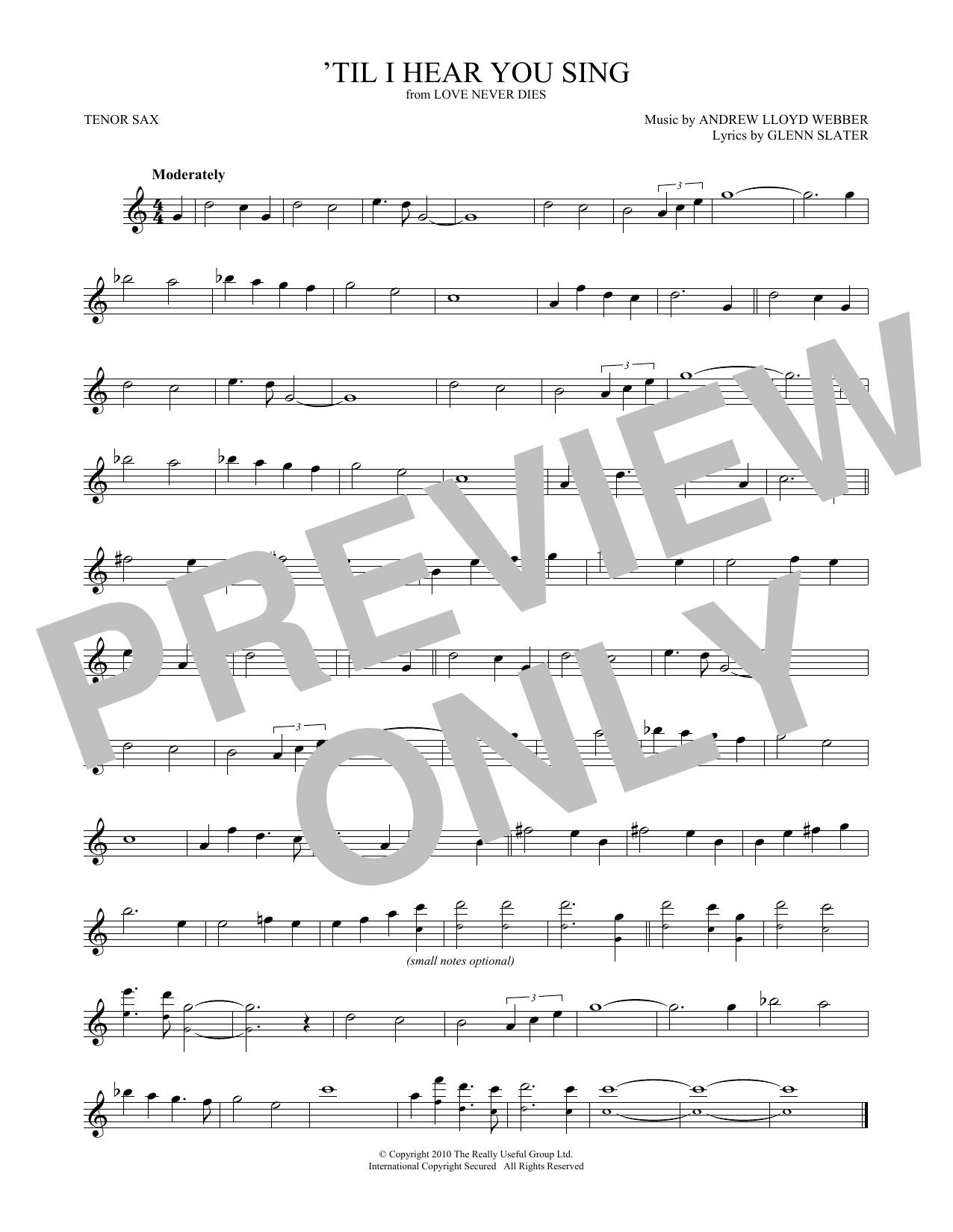 Product gallery: Page 1 of 1 'Til I Hear You Sing (from Love Never Dies), Andrew Lloyd Webber