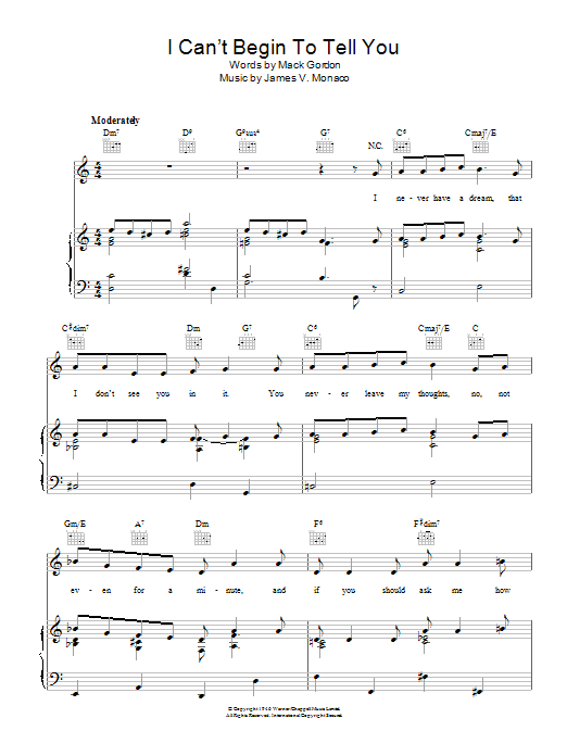 Product gallery: Page 1 of 1 I Can't Begin To Tell You, Bing Crosby