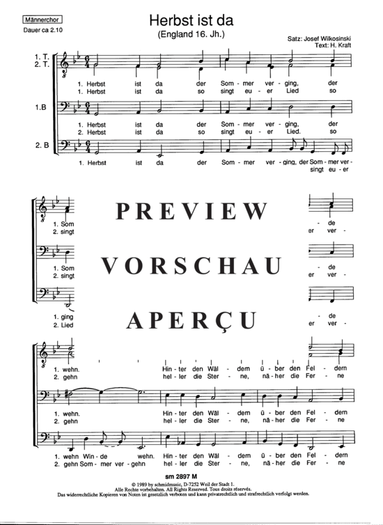 gallery: Herbst ist da , , (Männerchor)