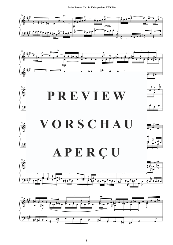 Produktgalerie: Seite 9 von 11 7 Toccatas BWV 910-916, , Cembalo/Klavier Solo