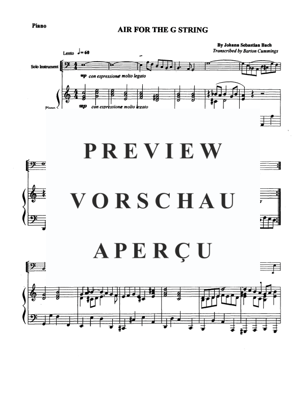 Produktgalerie: Seite 4 von 6 Air for the G String (Solo), , Posaune und Klavier