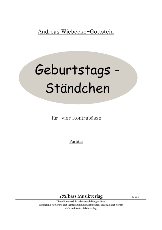 Product picture to: Geburtstags-Ständchen
